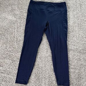 Reebok Navy Blue High-Waist Leggings